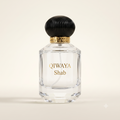 QIWAYA Shab eau de parfum — faceted glass bottle with black ribbed dome cap
